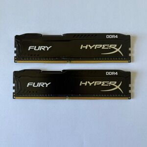 HyperX Fury DDR4 RAM 8GB Kit (2x4GB) Black Excellent 2133MHz HX421C14FBK2/8